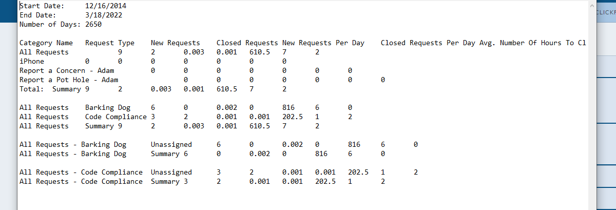 view report