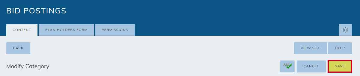 save button