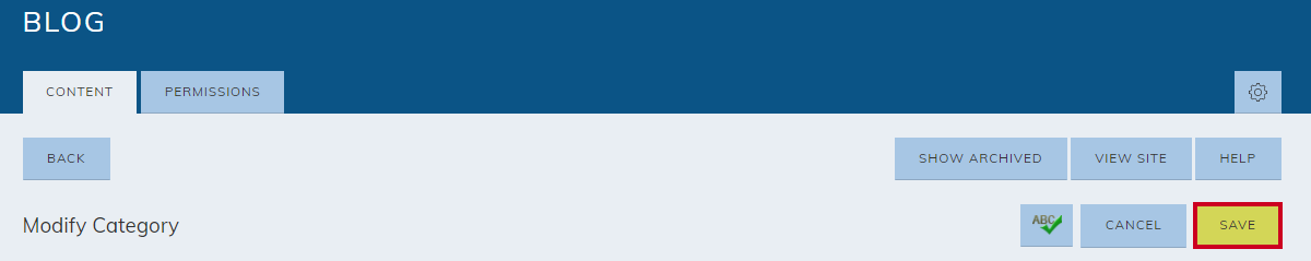 save button