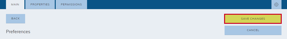 CivicMedia preferences, save changes button