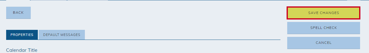 save changes button