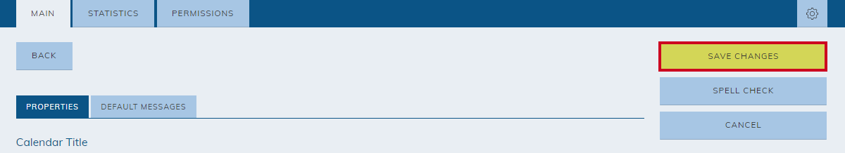 save changes button.