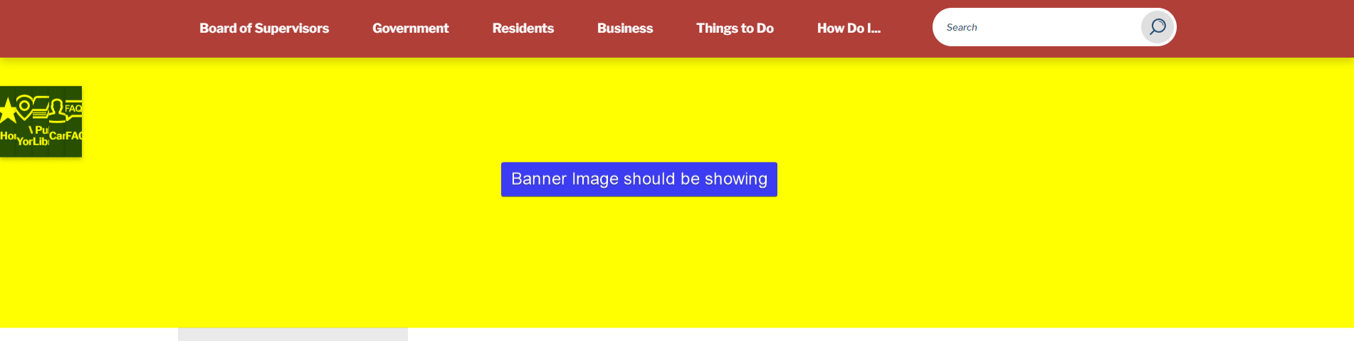 Missing Banner Image