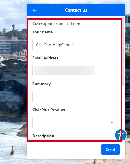 Leave a Message detail fields.