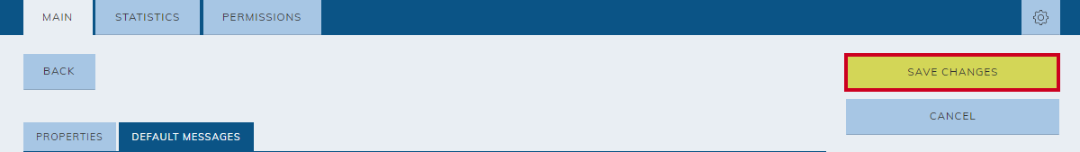 The Save Changes button.