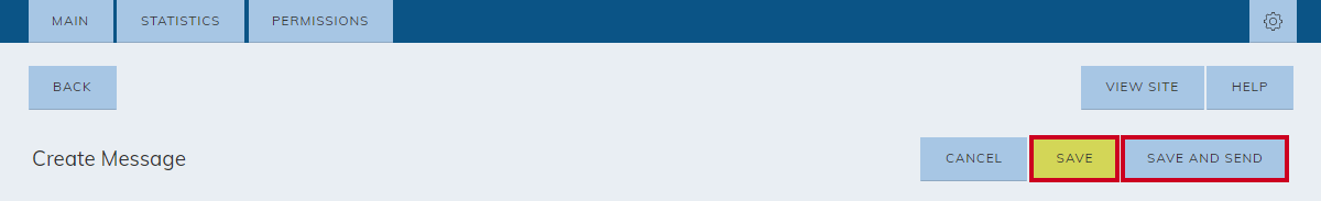 Create a Message's save options.