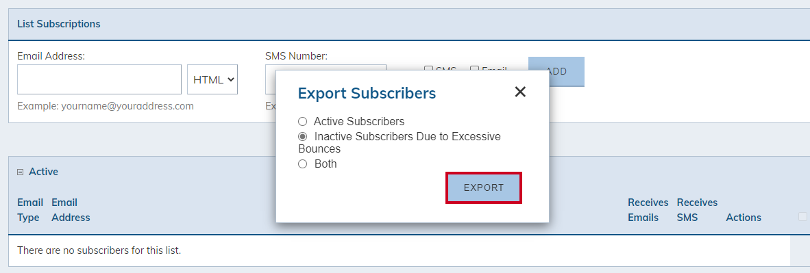 ACTIVE EXPORT
