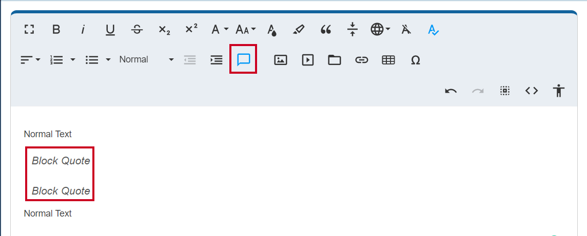 Block Quote Example