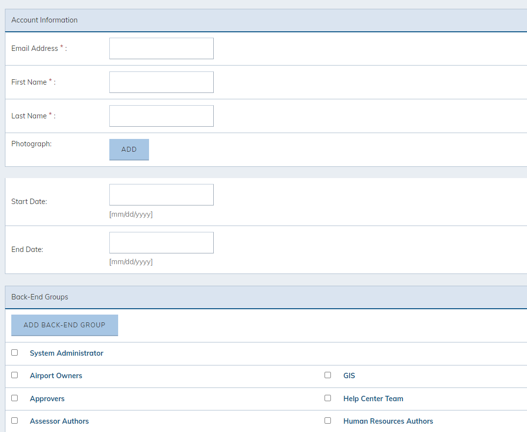 user fields.